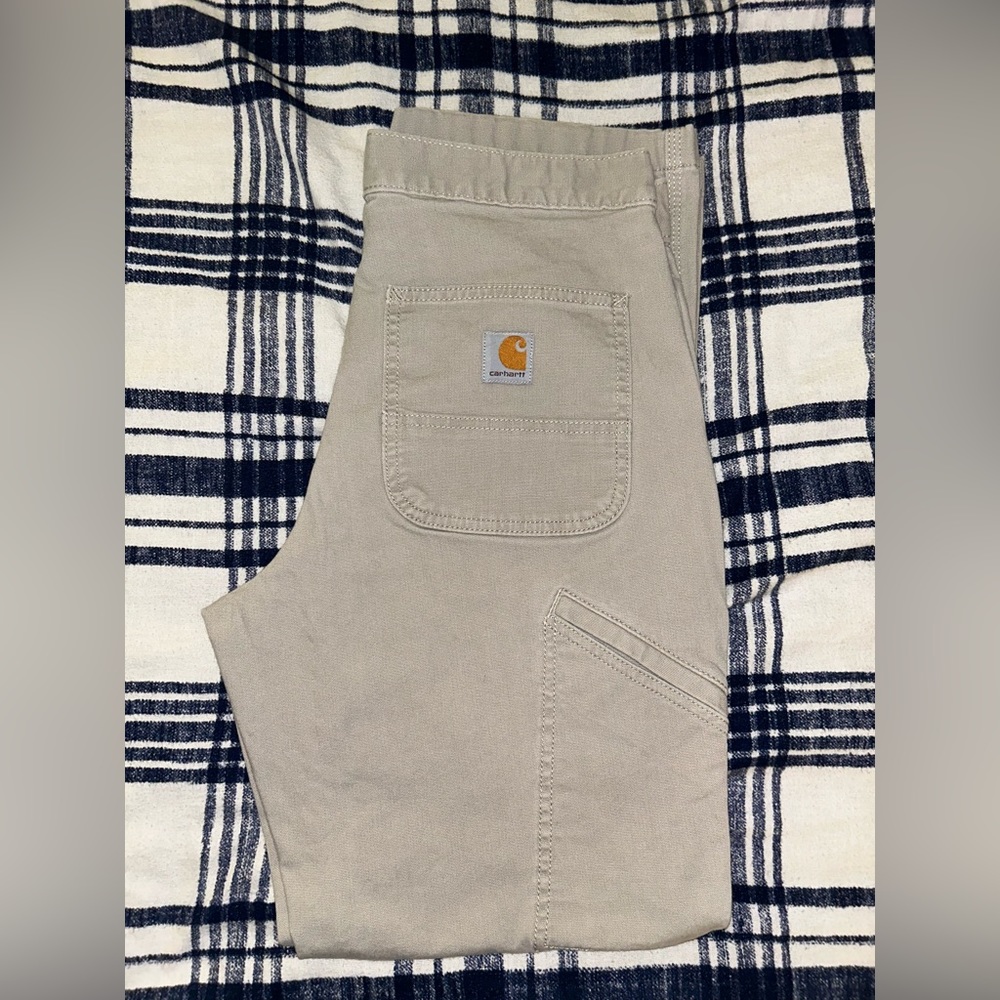 30 x 30 tan canvas carhartt pants